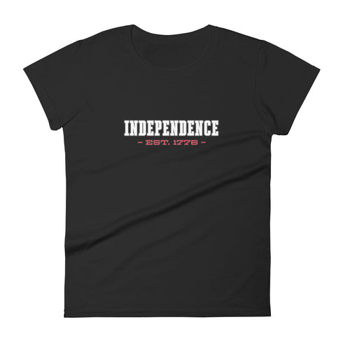 Independence Est. 1776 Women's short sleeve t-shirt - Mainstream Freedom